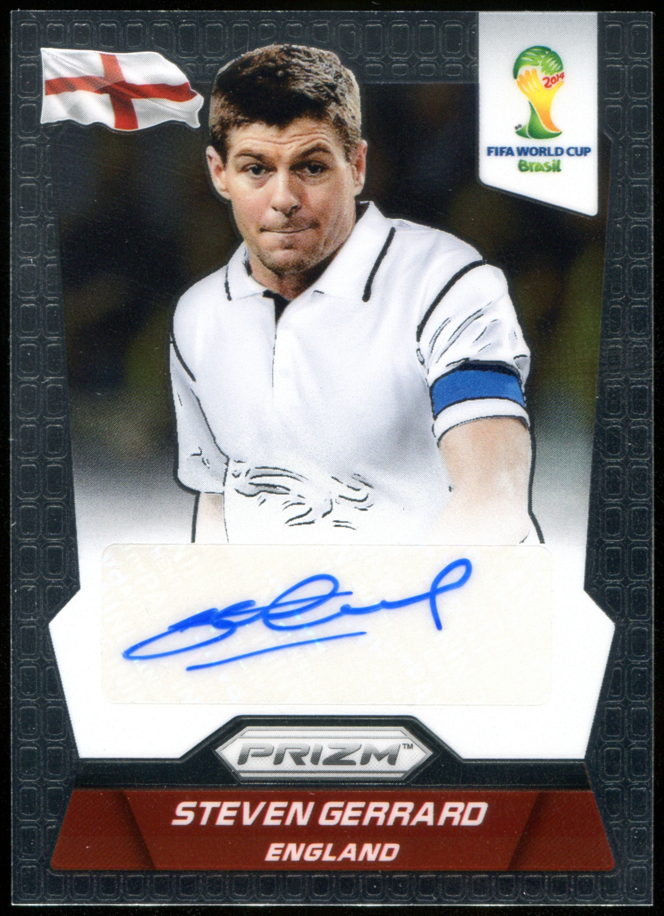 2014 Panini Prizm World Cup Signatures #SSG Steven Gerrard Autograph ...