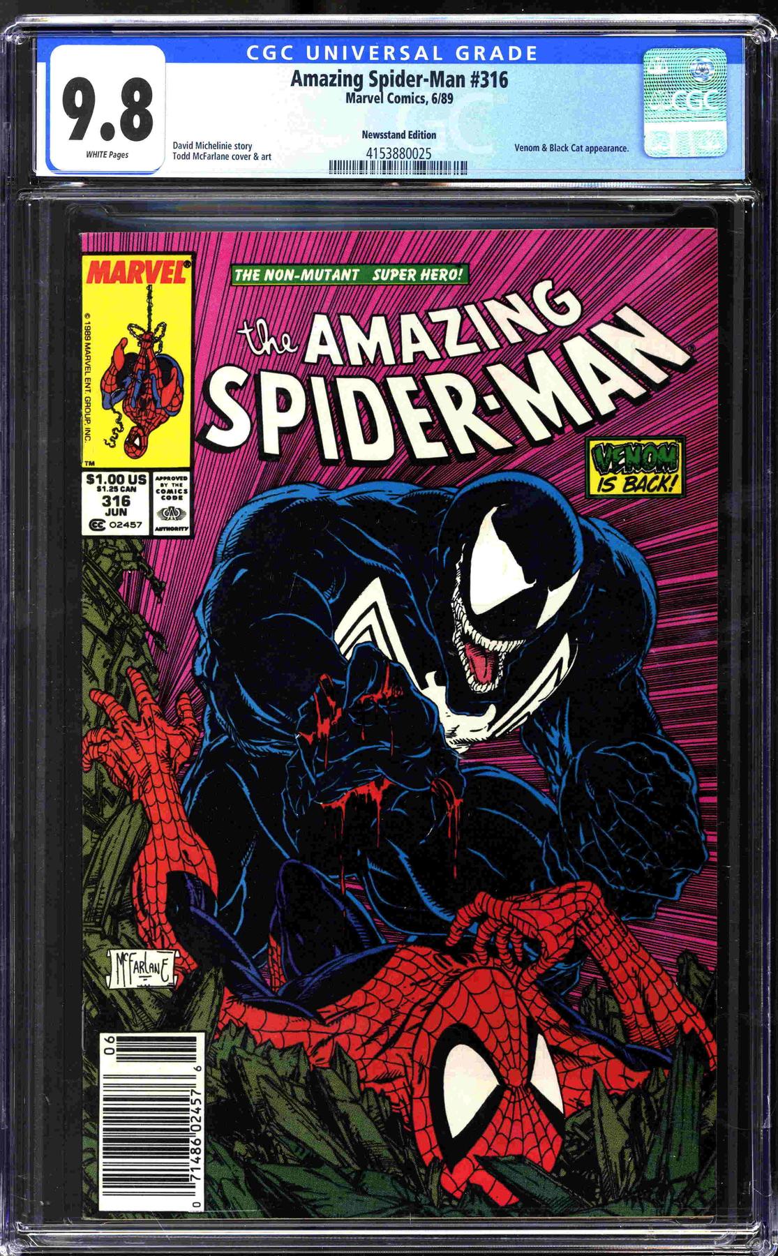 Amazing Spider-Man #316 CGC  (W) *4153880025* Newsstand Edition | DA  Card World