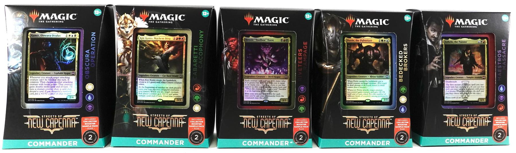 Magic The Gathering Streets of New Capenna Commander Deck Set of 5 | DA Card  World