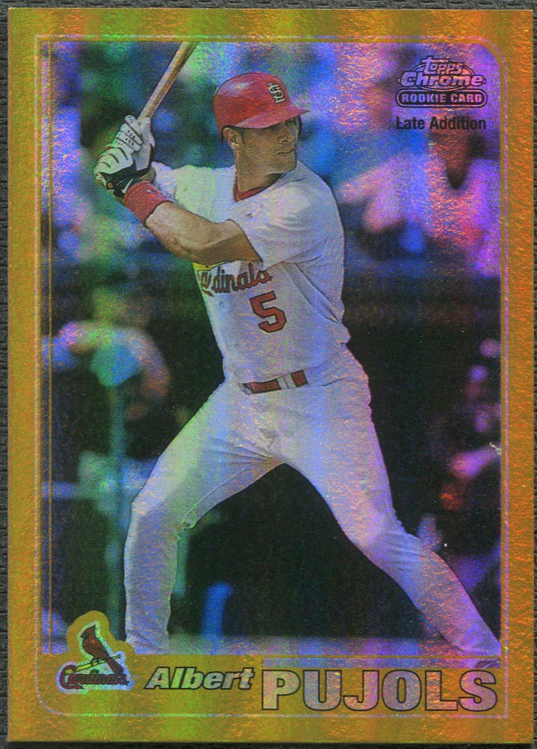 2001 Topps Chrome #596 Albert Pujols Rookie Retrofractor | DA Card World