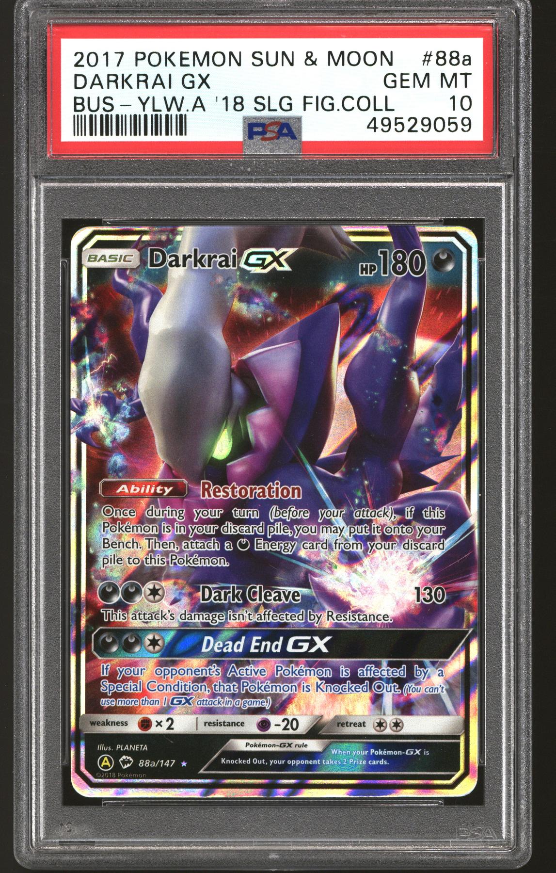 Pokemon Figure Collection Promo Darkrai GX 88a/147 PSA 10 GEM MINT