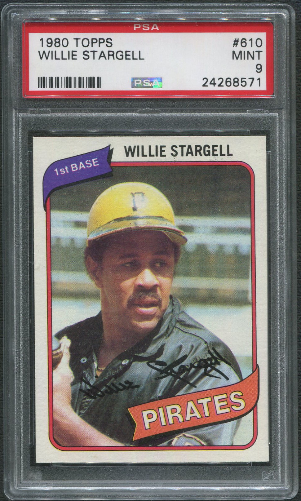 1980 Topps Baseball #610 Willie Stargell PSA 9 (MINT) | DA Card World