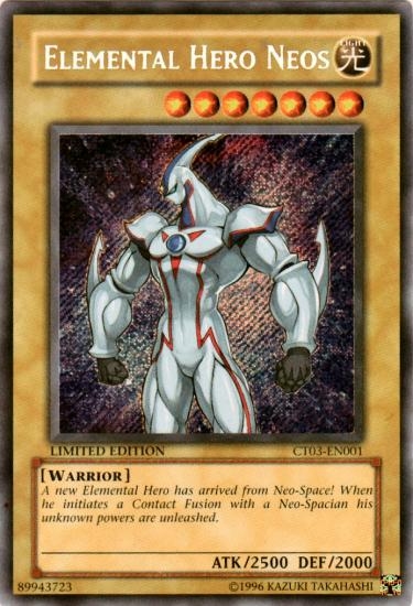 Yu-Gi-Oh Limited Edition Tin Single Elemental Hero Neos Secret Rare ...