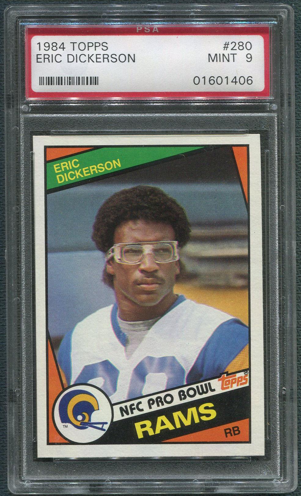 1984 Topps Football #280 Eric Dickerson Rookie PSA 9 (MINT) | DA Card World