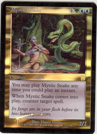 Magic the Gathering Apocalypse Single Mystic Snake Foil | DA Card World