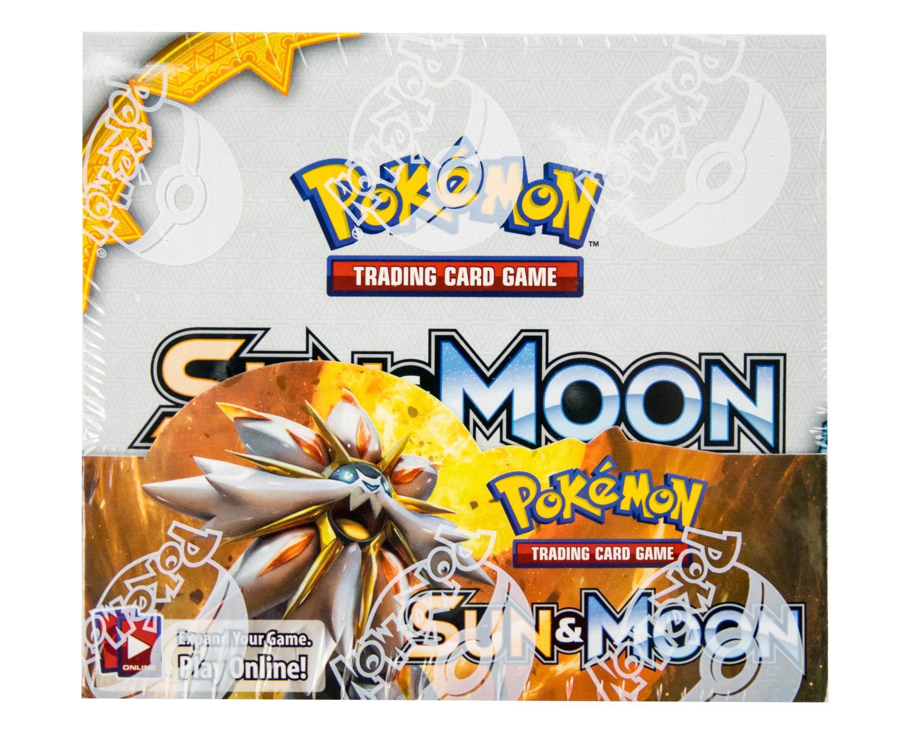 Sun and Moon Base Set 18 Booster Pack Lot 1/2 Booster Box POKEMON TCG 