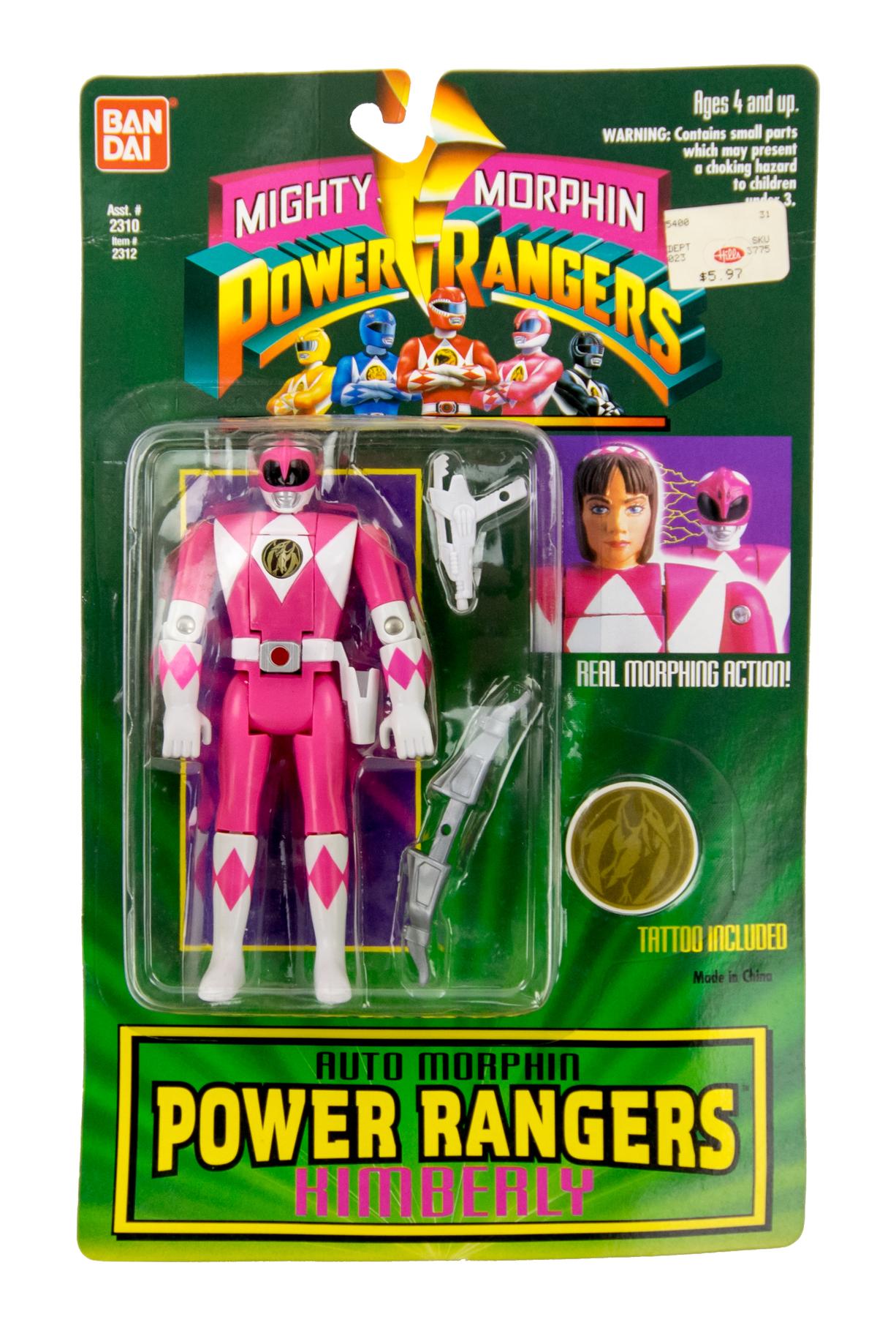 MMPR Mighty Morphin Power Rangers Auto Morphin Kimberly Figure | eBay