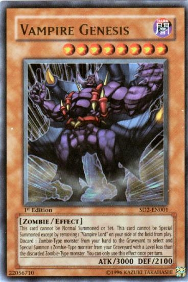 Yu-Gi-Oh SD Vampire Genesis Single Vampire Genesis Ultra Rare SD2 | DA ...