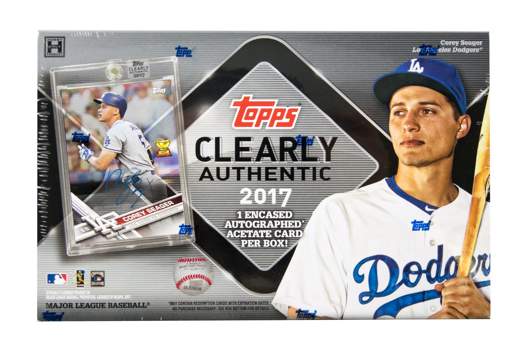 2017 Topps Clearly Authentic Baseball Hobby Box DA Card World