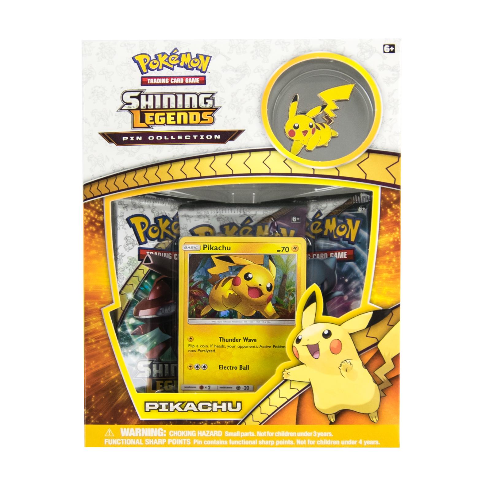 2017 Details about   Pokémon TCG Shining Legends PIKACHU - Pin Collection Box Factory Sealed 