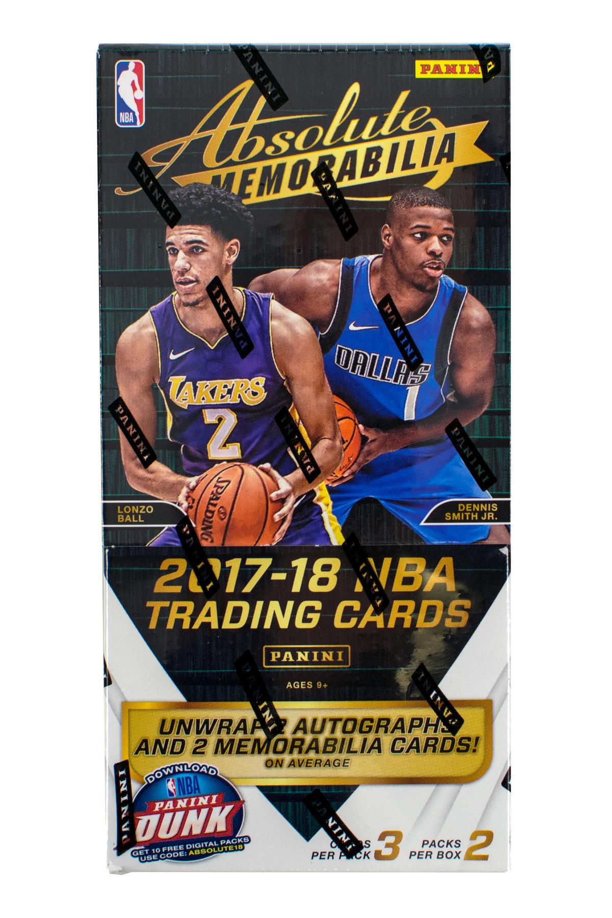 2017/18 Panini Absolute Basketball Hobby Box DA Card World