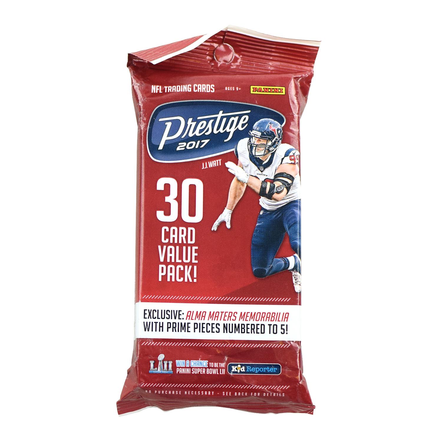 2017 Panini Prestige Football Jumbo Value Pack DA Card World