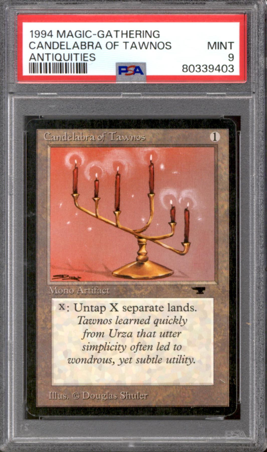 Magic the Gathering Antiquities Candelabra of Tawnos PSA 9 | DA Card World