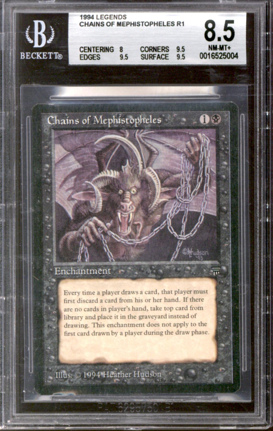 Magic the Gathering Legends Chains of Mephistopheles BGS 8.5 Magic the Gathering Legends Chains of Mephistopheles BGS 8.5