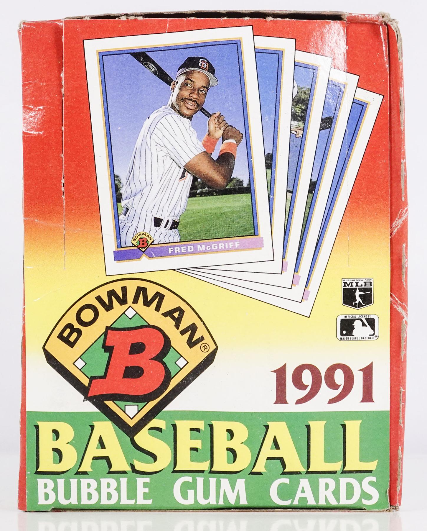 1991 Bowman Baseball Wax Box DA Card World