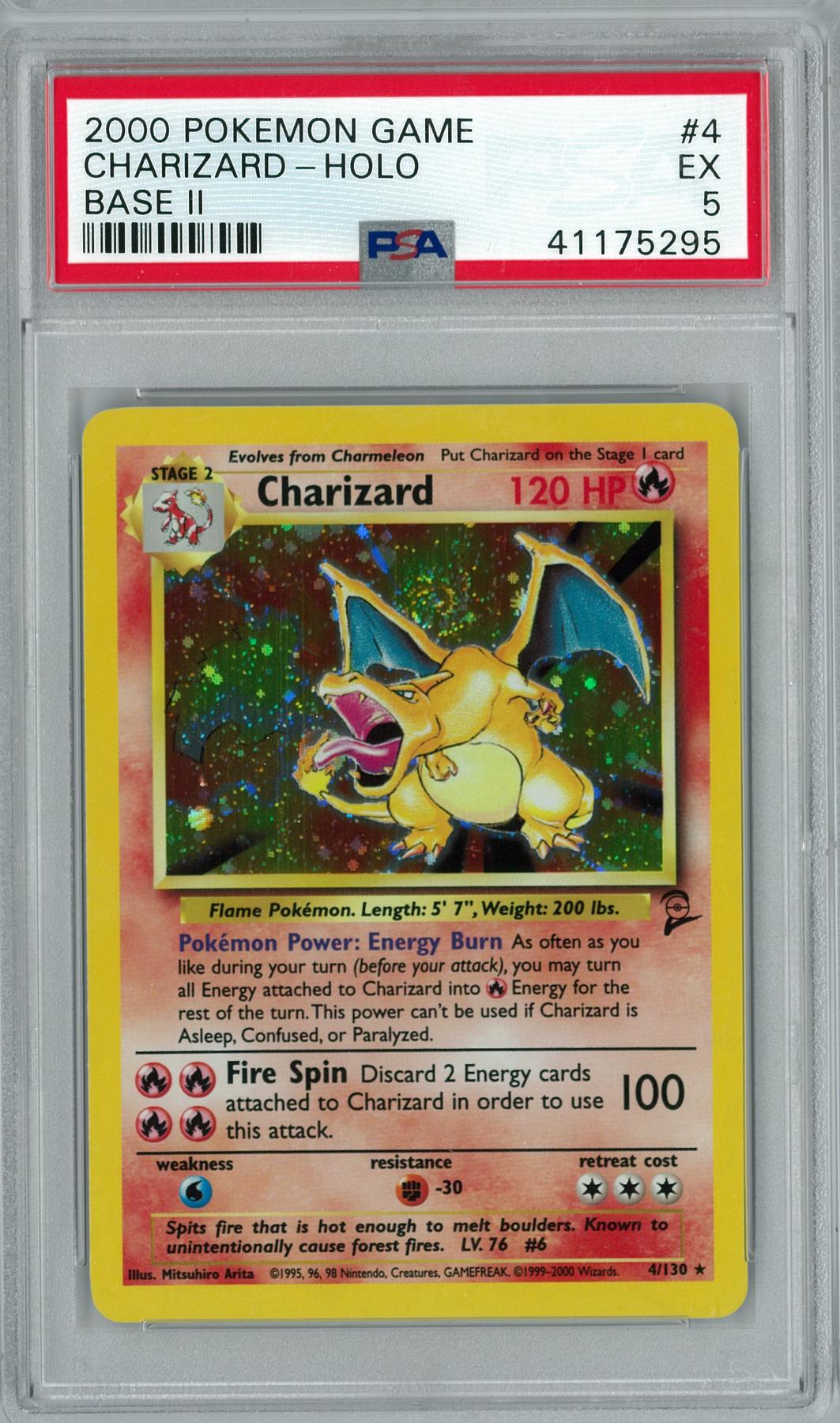 Pokemon Base Set 2 Charizard 4/130 PSA 5 | DA Card World