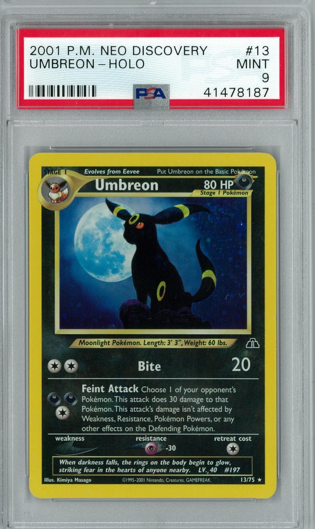 Pokemon Neo Discovery Umbreon 13/75 PSA 9 DA Card World