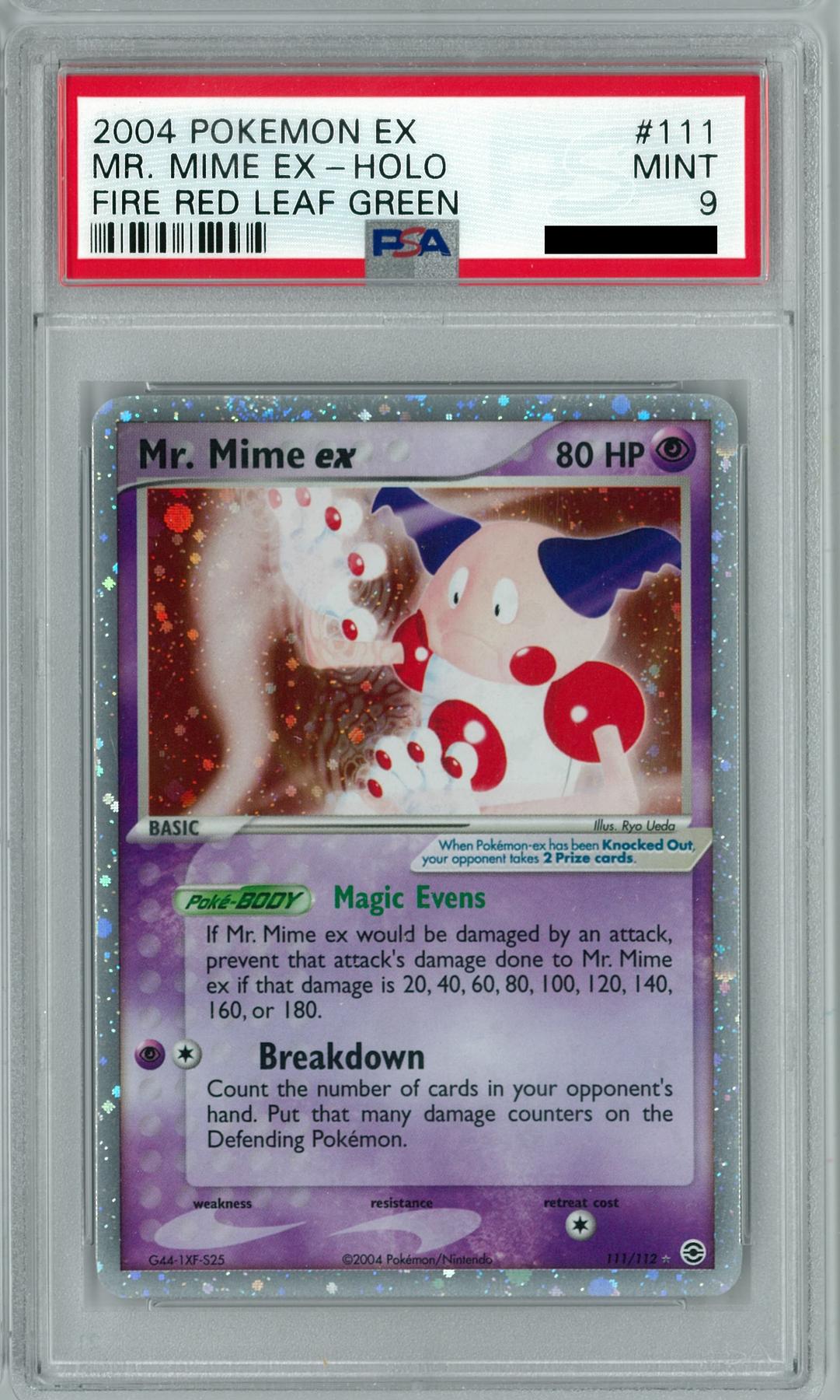 Pokemon EX Fire Red Leaf Green Mr. Mime ex 111/112 PSA 9 | DA Card World