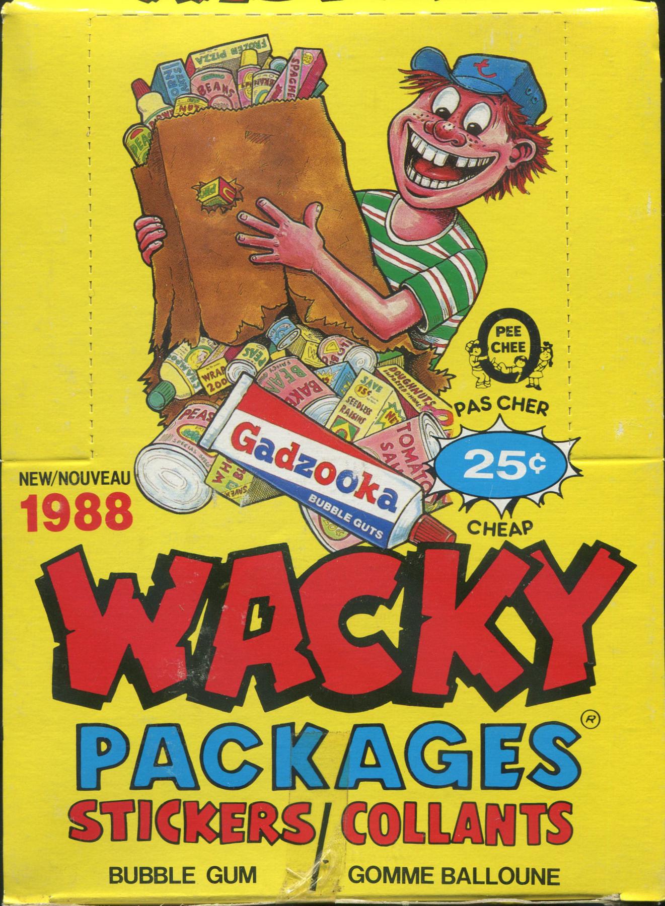 Wacky Packages Stickers Wax Box (1988 O-Pee-Chee) | DA Card World