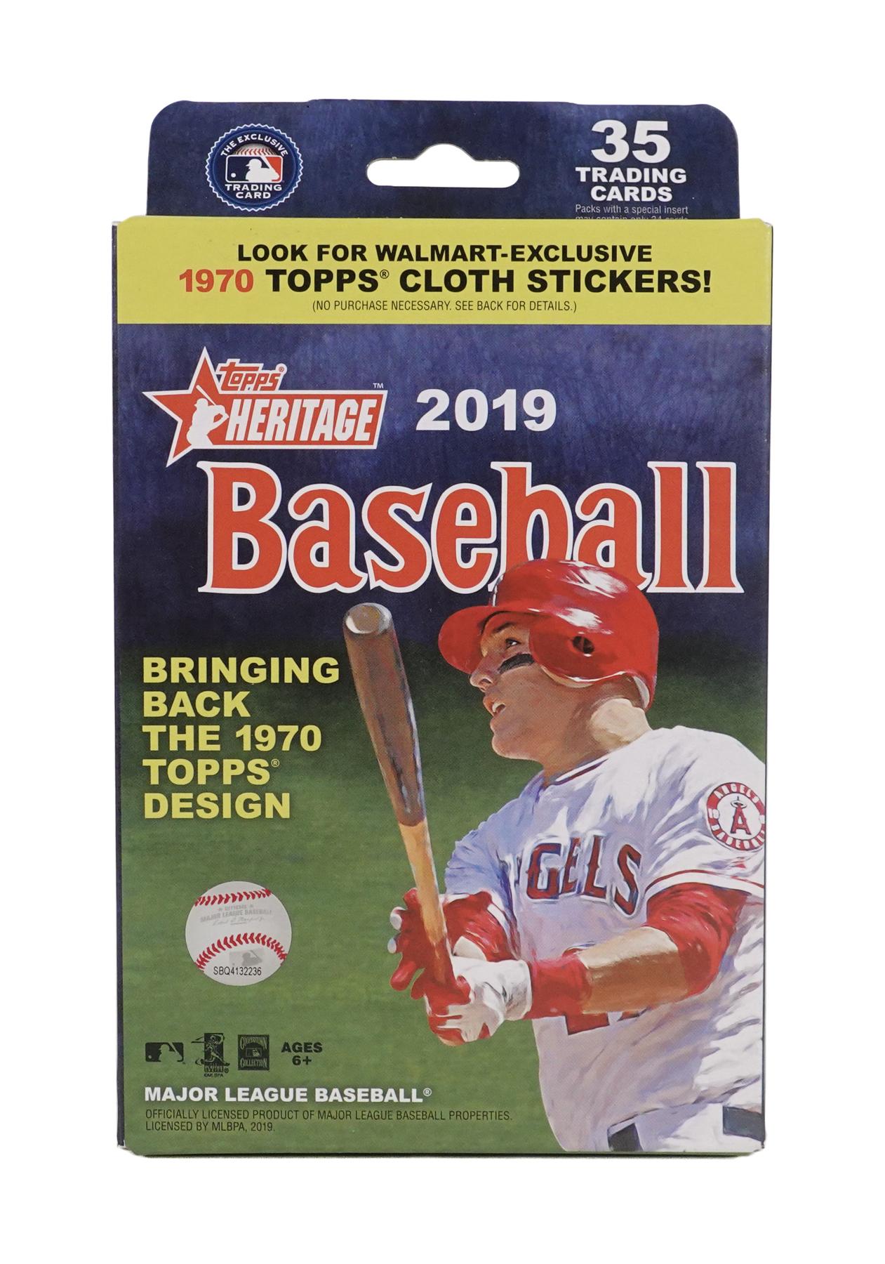 2019 Topps Heritage Baseball Hanger Box (Cloth Stickers) (Reed Buy ...