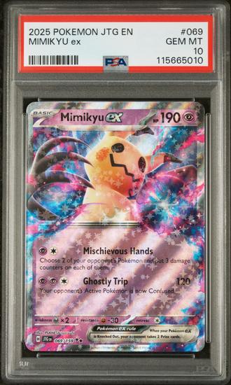 Image for 2025 Pokemon Journey Together Mimikyu Ex #069 PSA 10