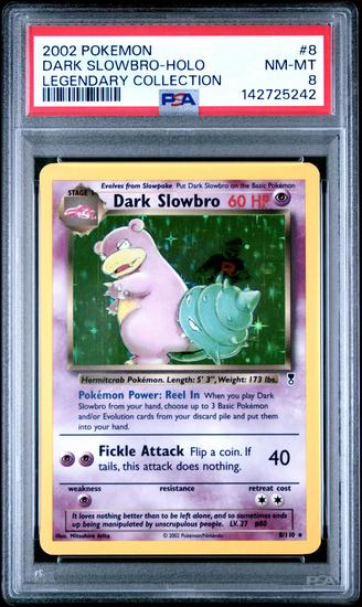 Image for Pokemon Legendary Collection Dark Slowbro 8/110 PSA 8