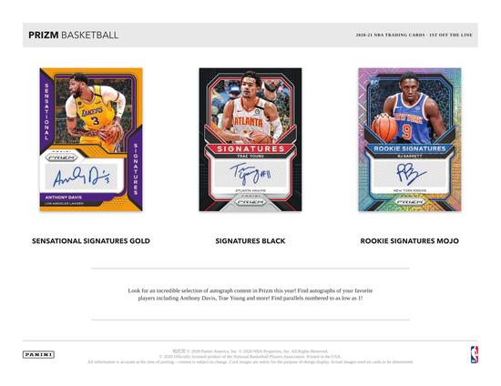 Image for 2020/21 Panini Prizm Basketball 1st Off The Line FOTL Hobby Box