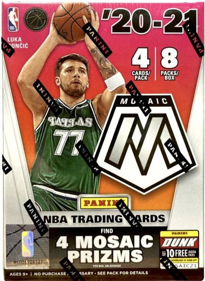 Image for 2020/21 Panini Mosaic Basketball Blaster Box (Orange Fluorescent Prizms!) (Reed Buy)