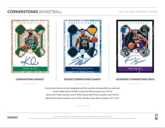 Image for 2017/18 Panini Cornerstones Basketball Hobby Box