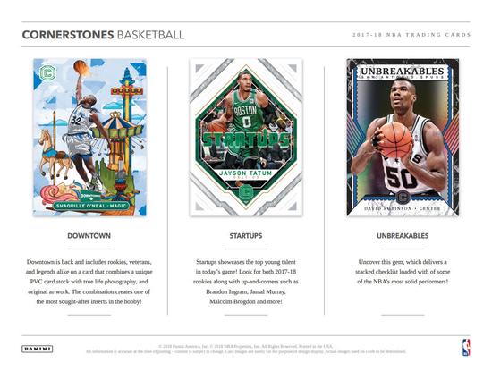 Image for 2017/18 Panini Cornerstones Basketball Hobby Box