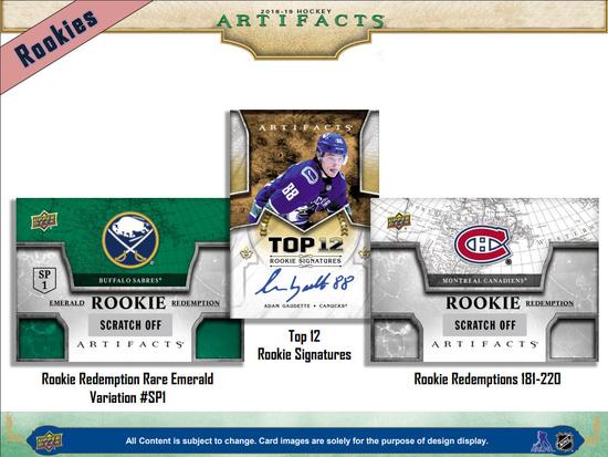 Image for 2018/19 Upper Deck Artifacts Hockey Hobby Box