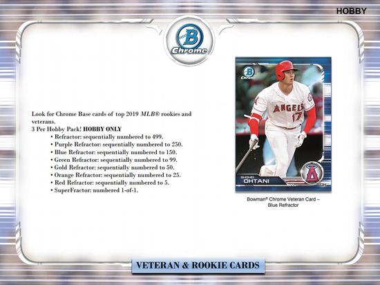 2019 BOWMAN CHROME BASEBALL HOBBY BOX | eBay