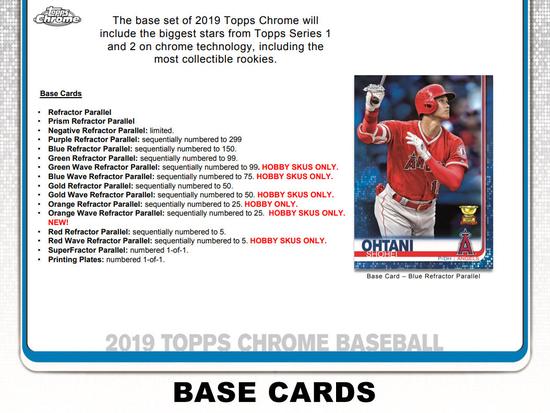 Image for 2019 Topps Chrome Baseball Hobby Box