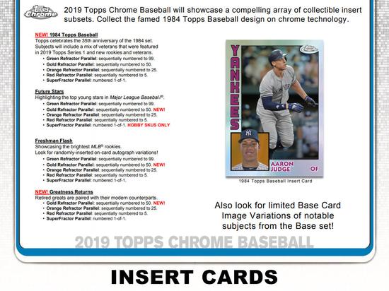 Image for 2019 Topps Chrome Baseball Hobby Box