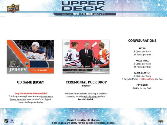 Image for 2020/21 Upper Deck Series 1 Hockey 24-Pack Retail Box