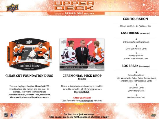 Image for 2020/21 Upper Deck Series 1 Hockey Hobby Box