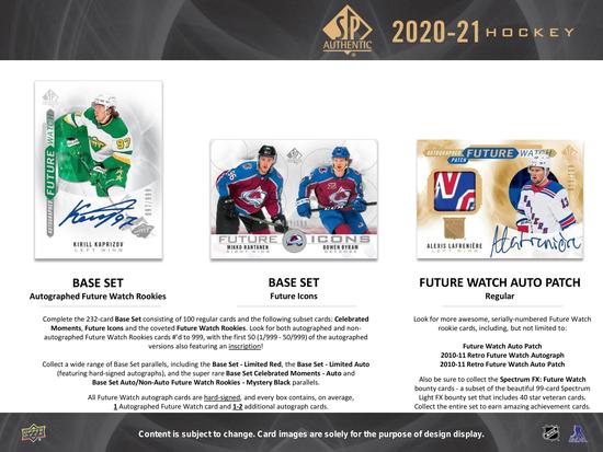 Image for 2020/21 Upper Deck SP Authentic Hockey Hobby Box