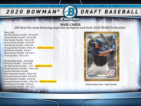 Image for 2020 Bowman Draft Baseball Hobby Jumbo Box (Reed Buy)