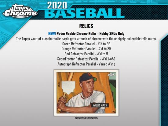 Image for 2020 Topps Chrome Baseball Hobby Jumbo Box