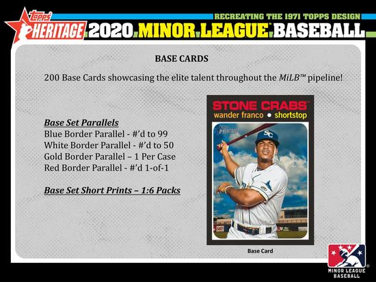 Image for 2020 Topps Heritage Minor League Baseball Hobby Box