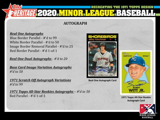 Image for 2020 Topps Heritage Minor League Baseball Hobby Box