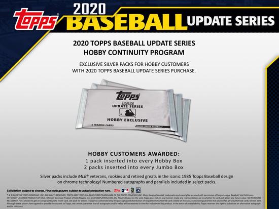 Image for 2020 Topps Update Series Baseball Hobby Jumbo Box