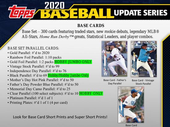 Image for 2020 Topps Update Series Baseball Hobby Jumbo Box
