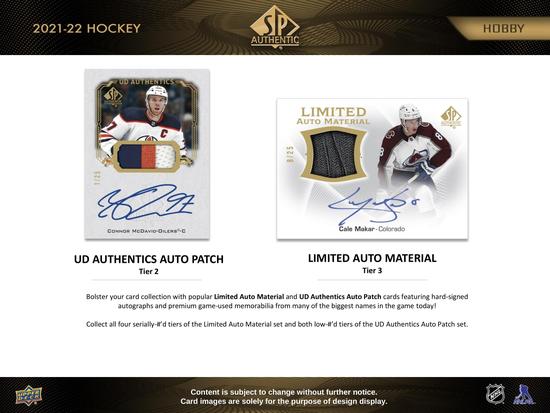 Image for 2021/22 Upper Deck SP Authentic Hockey Hobby Box