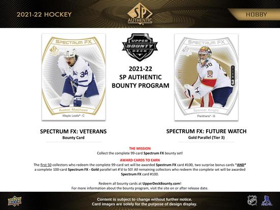 Image for 2021/22 Upper Deck SP Authentic Hockey Hobby Box