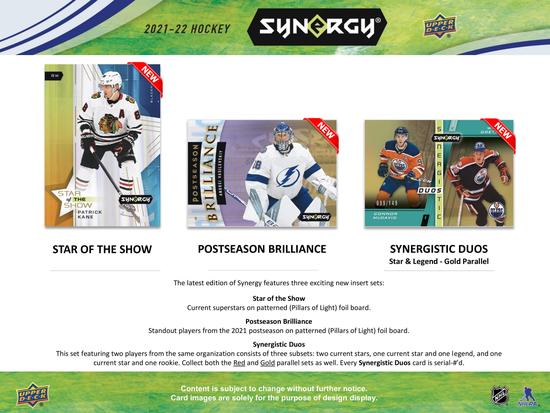 Image for 2021/22 Upper Deck Synergy Hockey Hobby Box (Reed Buy)