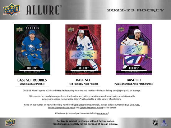Image for 2022/23 Upper Deck Allure Hockey Hobby 18-Box Case