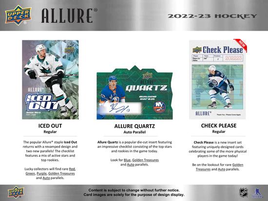 Image for 2022/23 Upper Deck Allure Hockey Hobby 18-Box Case