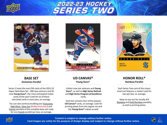 Image for 2022/23 Upper Deck Series 2 Hockey Hobby Box (Reed Buy)