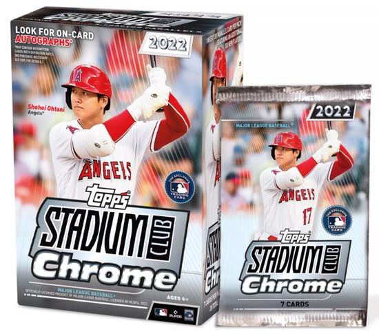 Image for 2022 Topps Stadium Club Chrome Baseball 4-Pack Blaster Box